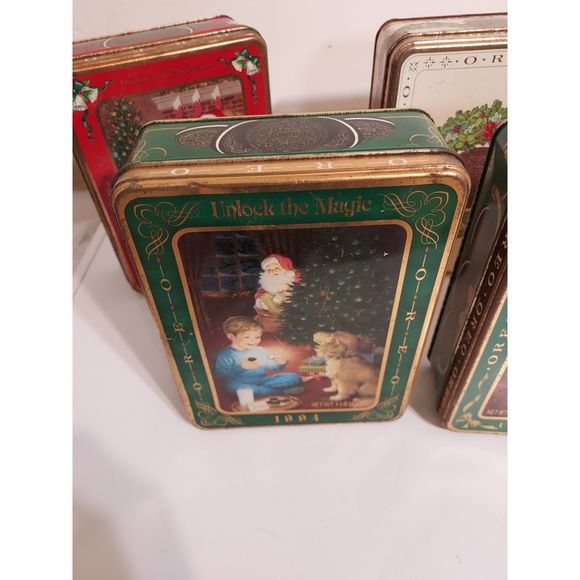 Oreo Vintage Christmas Tins 1990 1991 1992 1993 1994 Lot/Bundle 6 - Picture 10 of 16